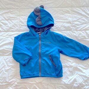 Columbia size 2T blue Dino raincoat